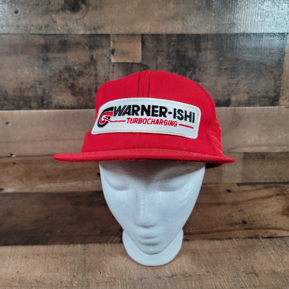 Rare Warner-ISHI Turbocharging Trucker-Hat Ball Cap Snapback